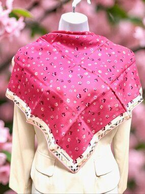 Burberry   Min iscarf/ Neck-kerchief cotton 19.5" pink violet beige nova (98)